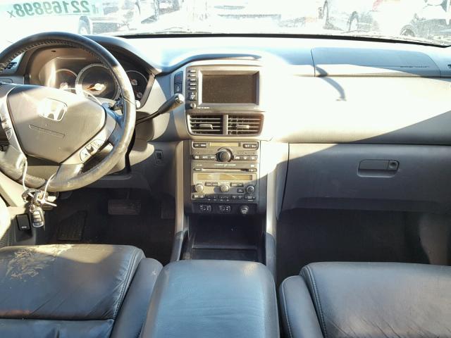 5FNYF18737B004225 - 2007 HONDA PILOT EXL SILVER photo 10