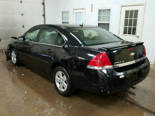 2G1WT58K279222312 - 2007 CHEVROLET IMPALA LT BLACK photo 3