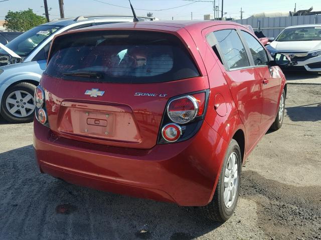 1G1JC6SH2C4151784 - 2012 CHEVROLET SONIC LT RED photo 4