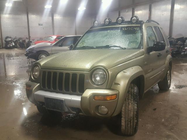 1J4GL38K22W301490 - 2002 JEEP LIBERTY RE GREEN photo 2