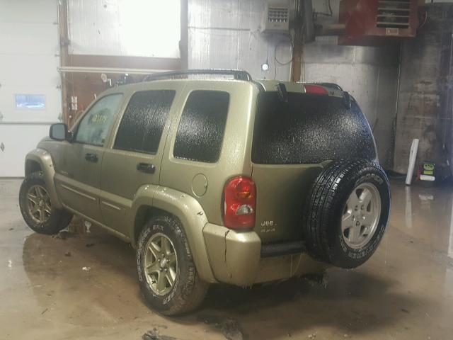 1J4GL38K22W301490 - 2002 JEEP LIBERTY RE 绿色 照片 3