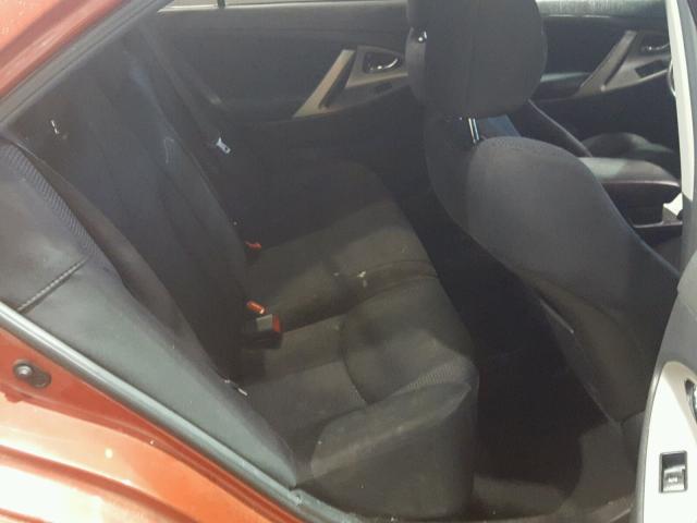 4T1BF3EK9BU593187 - 2011 TOYOTA CAMRY BASE RED photo 6