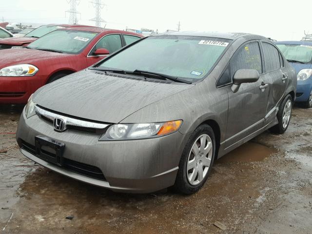 1HGFA16527L110445 - 2007 HONDA CIVIC LX GRAY photo 2