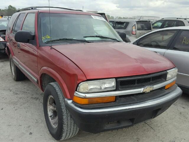 1GNCS13W412136979 - 2001 CHEVROLET BLAZER MAROON photo 1