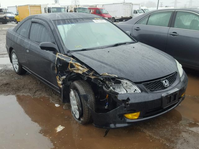 1HGEM21544L043195 - 2004 HONDA CIVIC LX BLACK photo 1