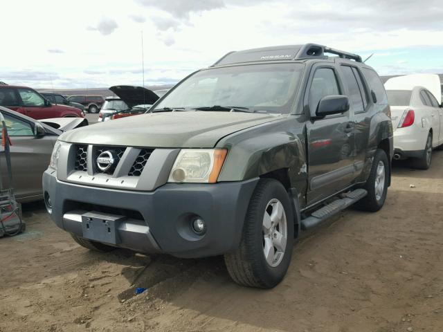 5N1AN08U25C621285 - 2005 NISSAN XTERRA OFF GREEN photo 2