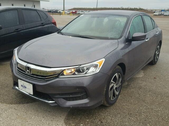 1HGCR2F34HA275426 - 2017 HONDA ACCORD LX GRAY photo 2