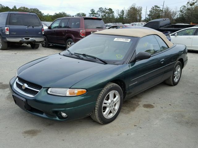 3C3EL55H4TT290053 - 1996 CHRYSLER SEBRING JX GREEN photo 2