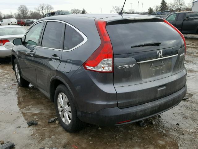 2HKRM4H55CH616769 - 2012 HONDA CR-V EX GRAY photo 3