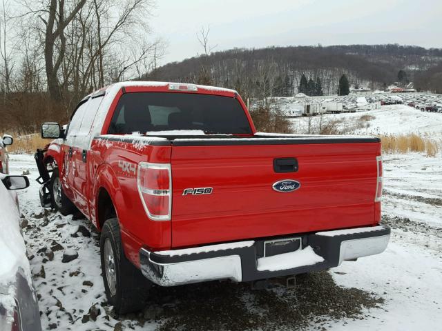 1FTFW1ET5BKD31777 - 2011 FORD F150 SUPER RED photo 3
