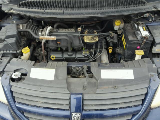 1D4GP24R65B142379 - 2005 DODGE GRAND CARA BLUE photo 7