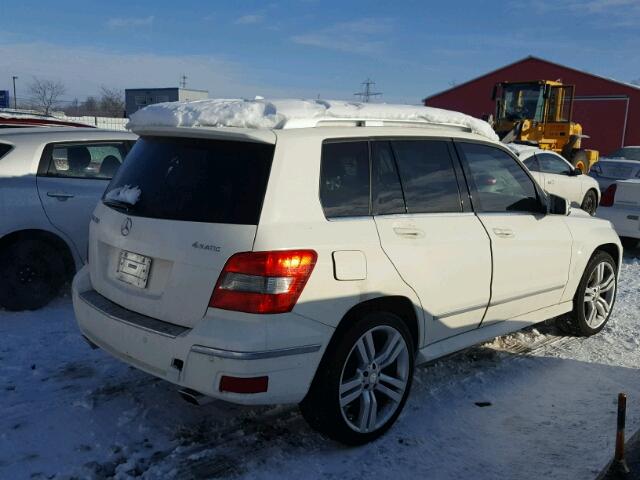 WDCGG8HB0AF513515 - 2010 MERCEDES-BENZ GLK 350 4M WHITE photo 4