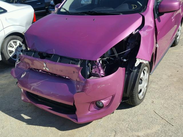 ML32A3HJ7FH041002 - 2015 MITSUBISHI MIRAGE DE PINK photo 9