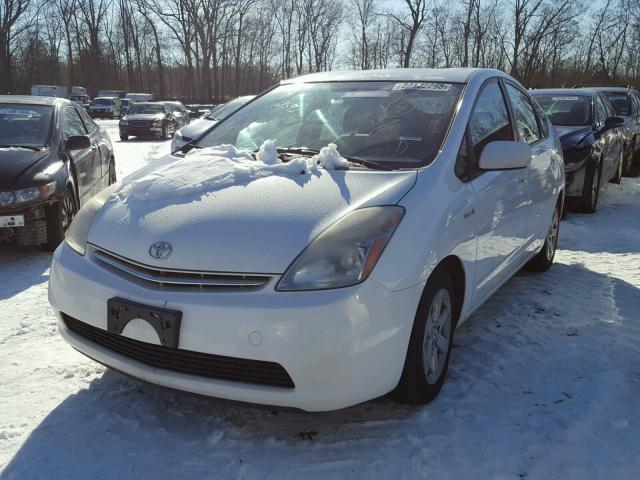 JTDKB20U497877399 - 2009 TOYOTA PRIUS WHITE photo 2