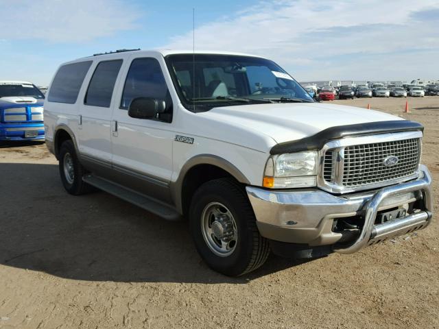 1FMNU42LX2EB65967 - 2002 FORD EXCURSION WHITE photo 1