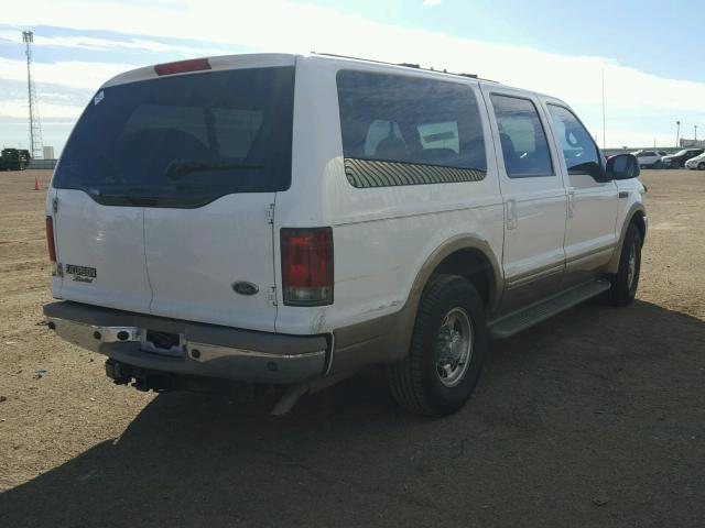 1FMNU42LX2EB65967 - 2002 FORD EXCURSION WHITE photo 4