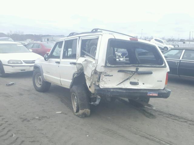 1J4FN28SXYL551571 - 2000 JEEP CHEROKEE S WHITE photo 3