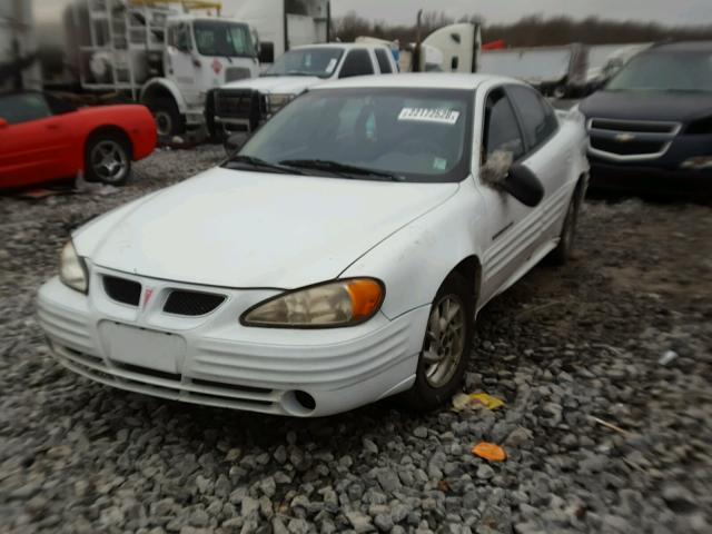 1G2NF52T71M607939 - 2001 PONTIAC GRAND AM S WHITE photo 2