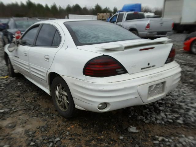 1G2NF52T71M607939 - 2001 PONTIAC GRAND AM S WHITE photo 3