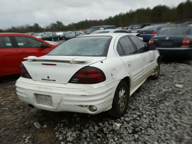 1G2NF52T71M607939 - 2001 PONTIAC GRAND AM S WHITE photo 4