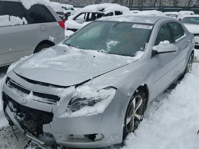 1G1ZC5E1XBF350841 - 2011 CHEVROLET MALIBU 1LT SILVER photo 2