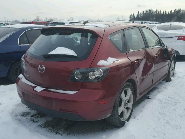 JM1BK143561485994 - 2006 MAZDA 3 HATCHBAC RED photo 4