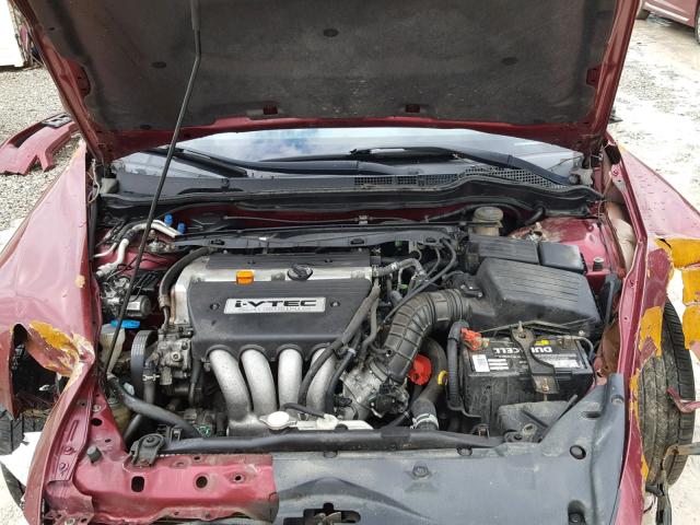 1HGCM56845A130992 - 2005 HONDA ACCORD EX RED photo 7