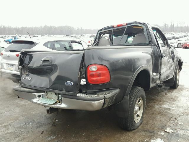 1FTRF08L43KC83354 - 2003 FORD F150 BLACK photo 4