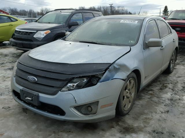 3FADP0L30AR187489 - 2010 FORD FUSION HYB BLUE photo 2