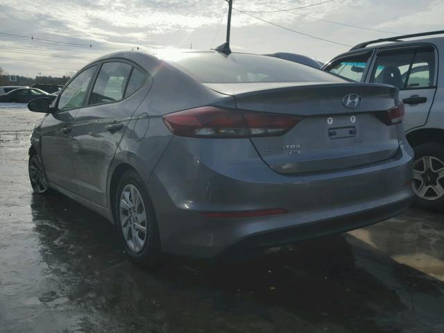 KMHD74LF3HU393688 - 2017 HYUNDAI ELANTRA SE GRAY photo 3