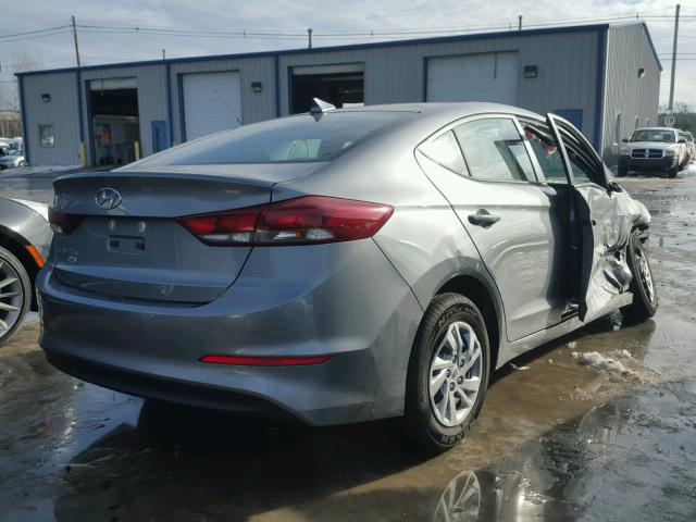 KMHD74LF3HU393688 - 2017 HYUNDAI ELANTRA SE GRAY photo 4