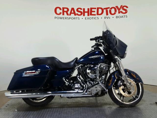 1HD1KBM12EB701257 - 2014 HARLEY-DAVIDSON FLHX STREE BLUE photo 1