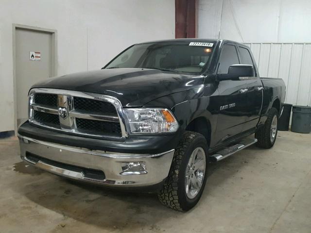 1D7RB1GT3BS547168 - 2011 DODGE RAM 1500 BLACK photo 2