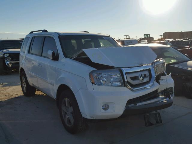 5FNYF3H40BB029593 - 2011 HONDA PILOT EX WHITE photo 1