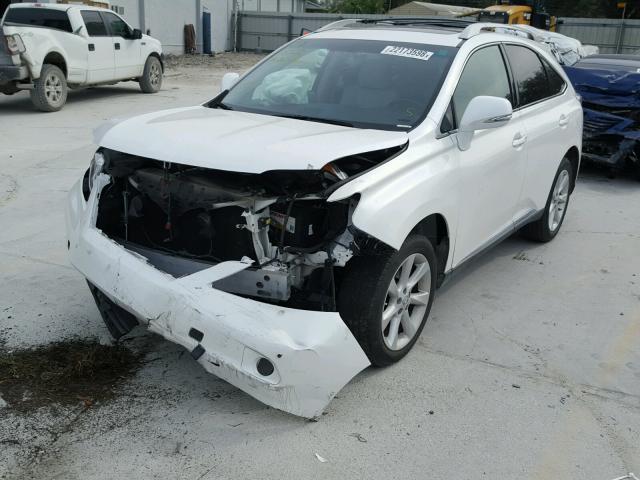 2T2ZK1BA9CC075086 - 2012 LEXUS RX 350 WHITE photo 2