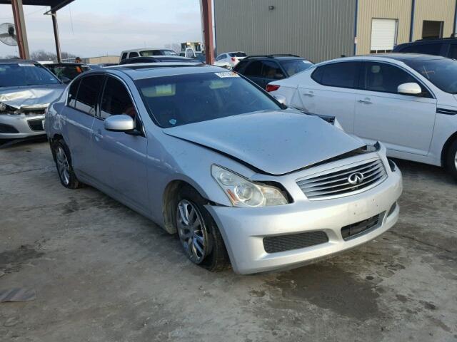 JNKBV61E88M217368 - 2008 INFINITI G35 SILVER photo 1