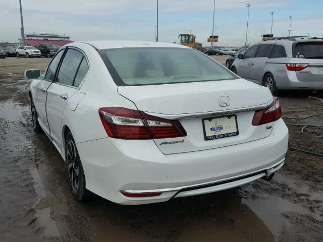 1HGCR2F94HA147627 - 2017 HONDA ACCORD EXL WHITE photo 3