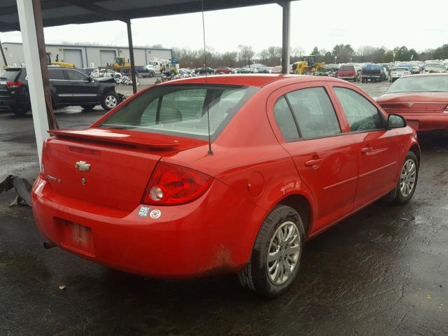 1G1AD5F50A7215243 - 2010 CHEVROLET COBALT 1LT RED photo 4