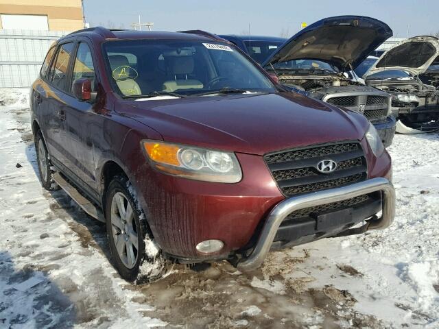 5NMSG13E27H102167 - 2007 HYUNDAI SANTA FE G MAROON photo 1