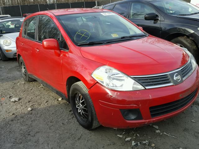 3N1BC13E29L499173 - 2009 NISSAN VERSA S RED photo 1