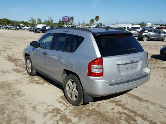 1J8FT470X7D261212 - 2007 JEEP COMPASS SILVER photo 3