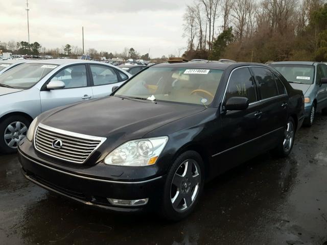 JTHBN36F155026073 - 2005 LEXUS LS 430 BLACK photo 2