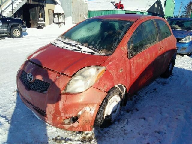 JTDJT923975037388 - 2007 TOYOTA YARIS ORANGE photo 2