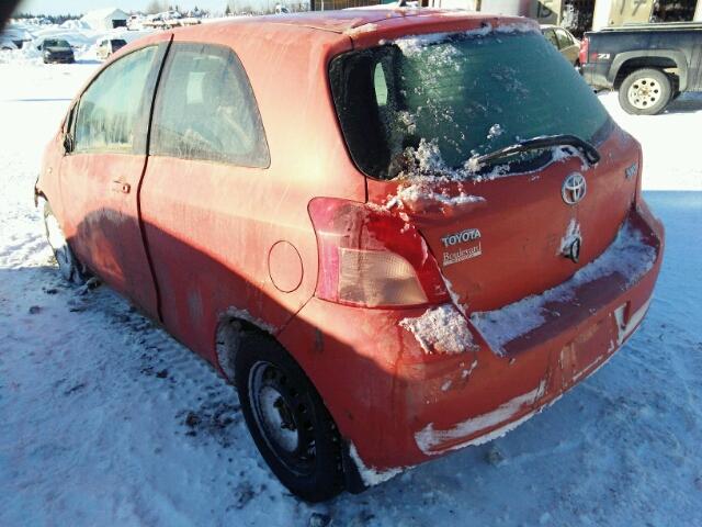 JTDJT923975037388 - 2007 TOYOTA YARIS ORANGE photo 3