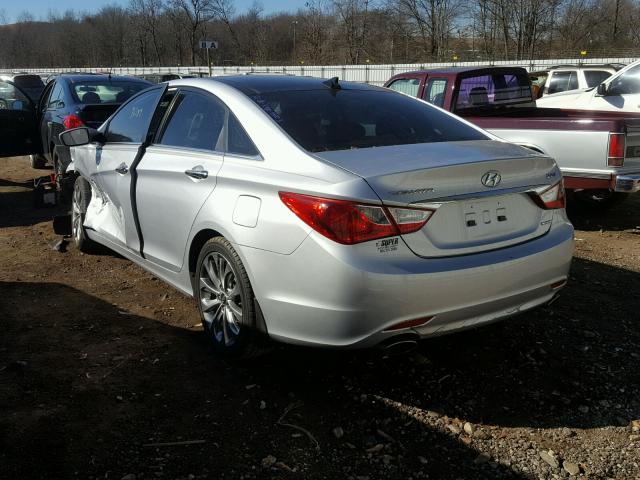 5NPEC4AB7CH354495 - 2012 HYUNDAI SONATA SE SILVER photo 3