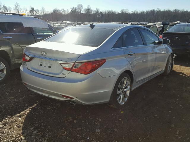 5NPEC4AB7CH354495 - 2012 HYUNDAI SONATA SE SILVER photo 4