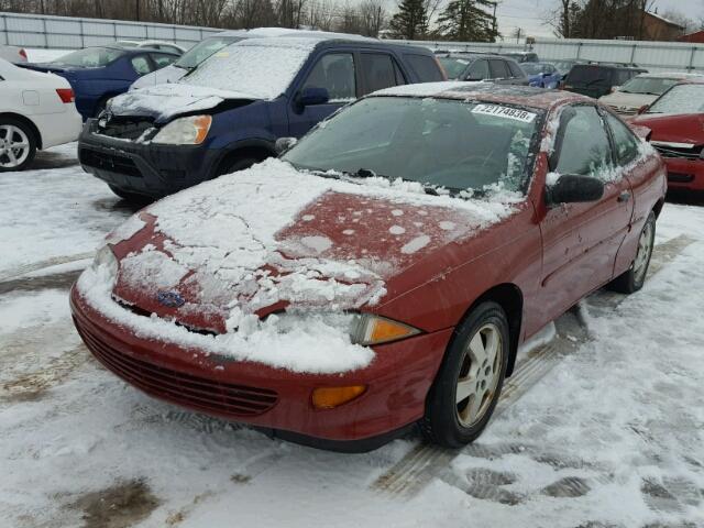 1G1JC1249X7131195 - 1999 CHEVROLET CAVALIER B RED photo 2