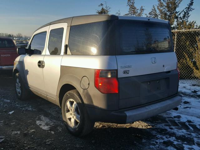 5J6YH285X3L006375 - 2003 HONDA ELEMENT EX SILVER photo 3