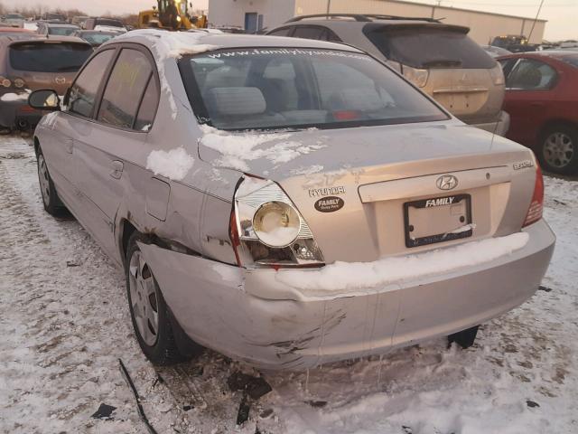 KMHDN46D26U364809 - 2006 HYUNDAI ELANTRA GL SILVER photo 3