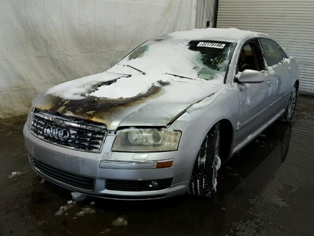 WAUML44E35N016593 - 2005 AUDI A8 L QUATT SILVER photo 2